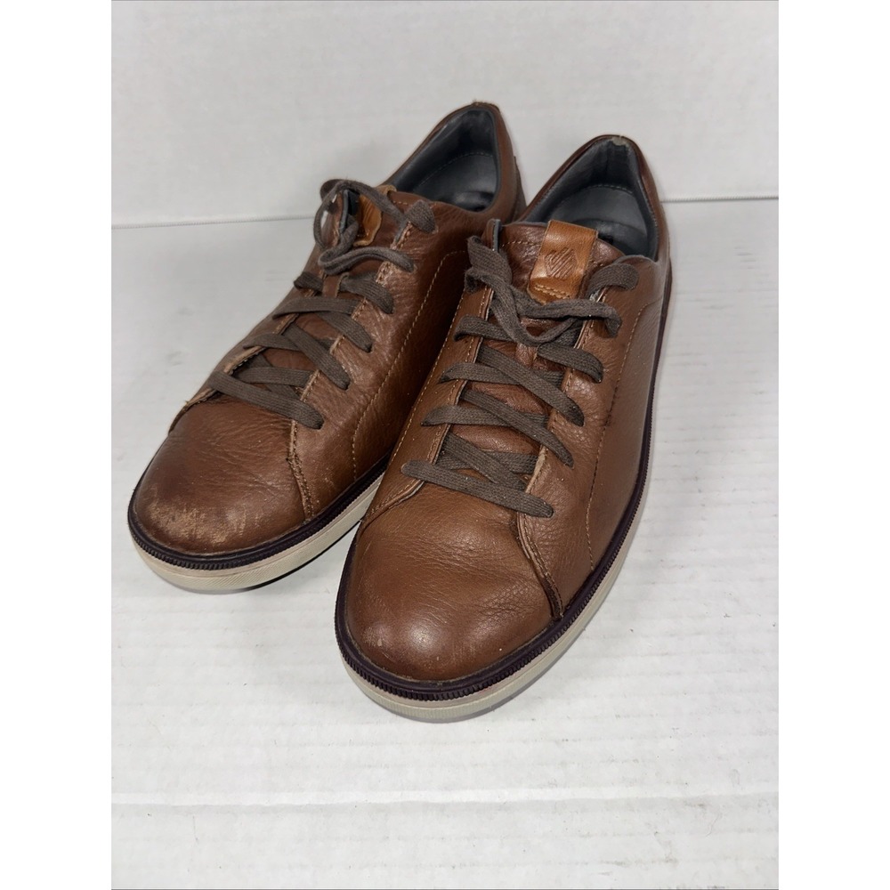Johnston & Murphy 259053 MS50 FOUST MENS SHOES SIZE 10M TAN LEATHER LACE UP